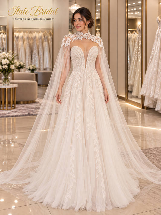 CAPA LARGA ROMANTICA COLOR CREAM