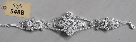 Brazalete con pedrería para novia 548B*