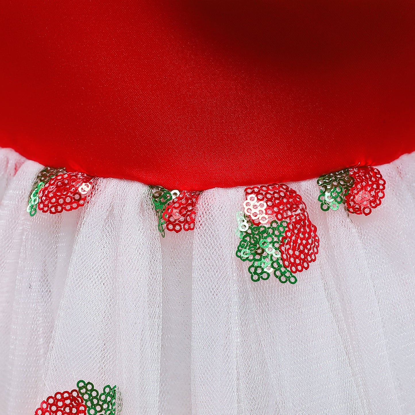 Baby Girl Strawberry Sequins Pattern Bow Tie Design Sling Tutu Formal Dress My Kids-USA