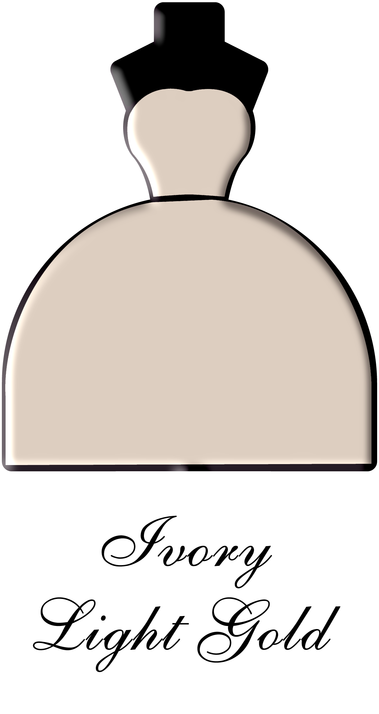 Stock Novia Color Ivory Light Gold